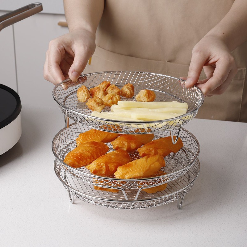 Kitchen Baking Rack - Suporte de refrigeração empilhável de 3