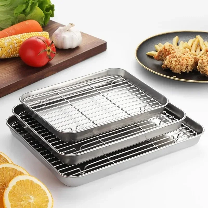 Bandeja de cozimento de aço in - Kitchen Baking Rack avaliação e preço