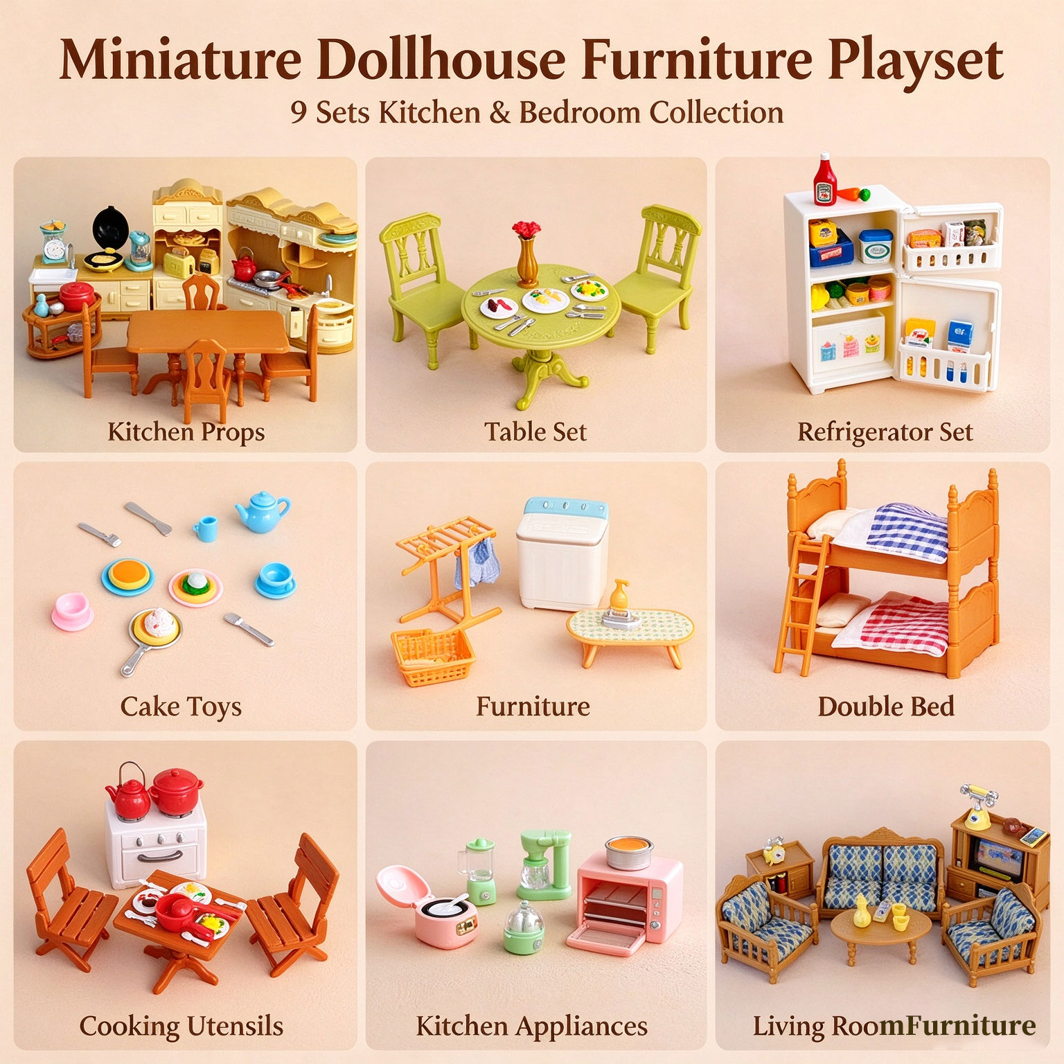 Conjunto de Móveis em Miniatur - Kitchen Uncle avaliação e preço