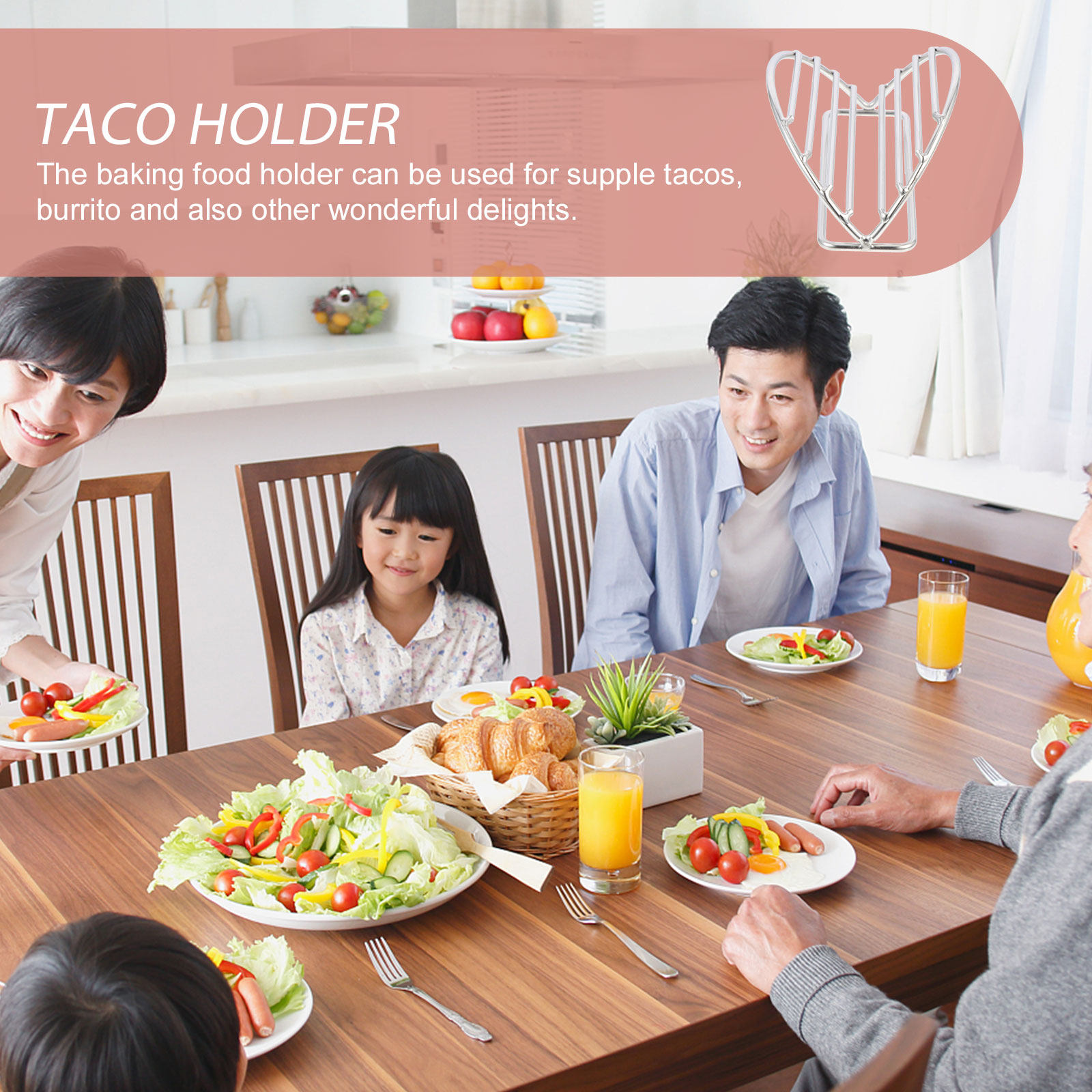 Suporte para tacos em aço inox - Kitchen Baking Rack avaliação e preço